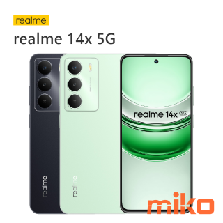 realme 14x 5G 採用6.67 吋HD+「挖孔」120Hz 螢幕，支援自適應螢幕更新率調整，隨時帶來高度流暢的視覺體驗。螢幕為了減輕長時間緊盯手機所帶來的眼部負擔，提供了全亮度DC
